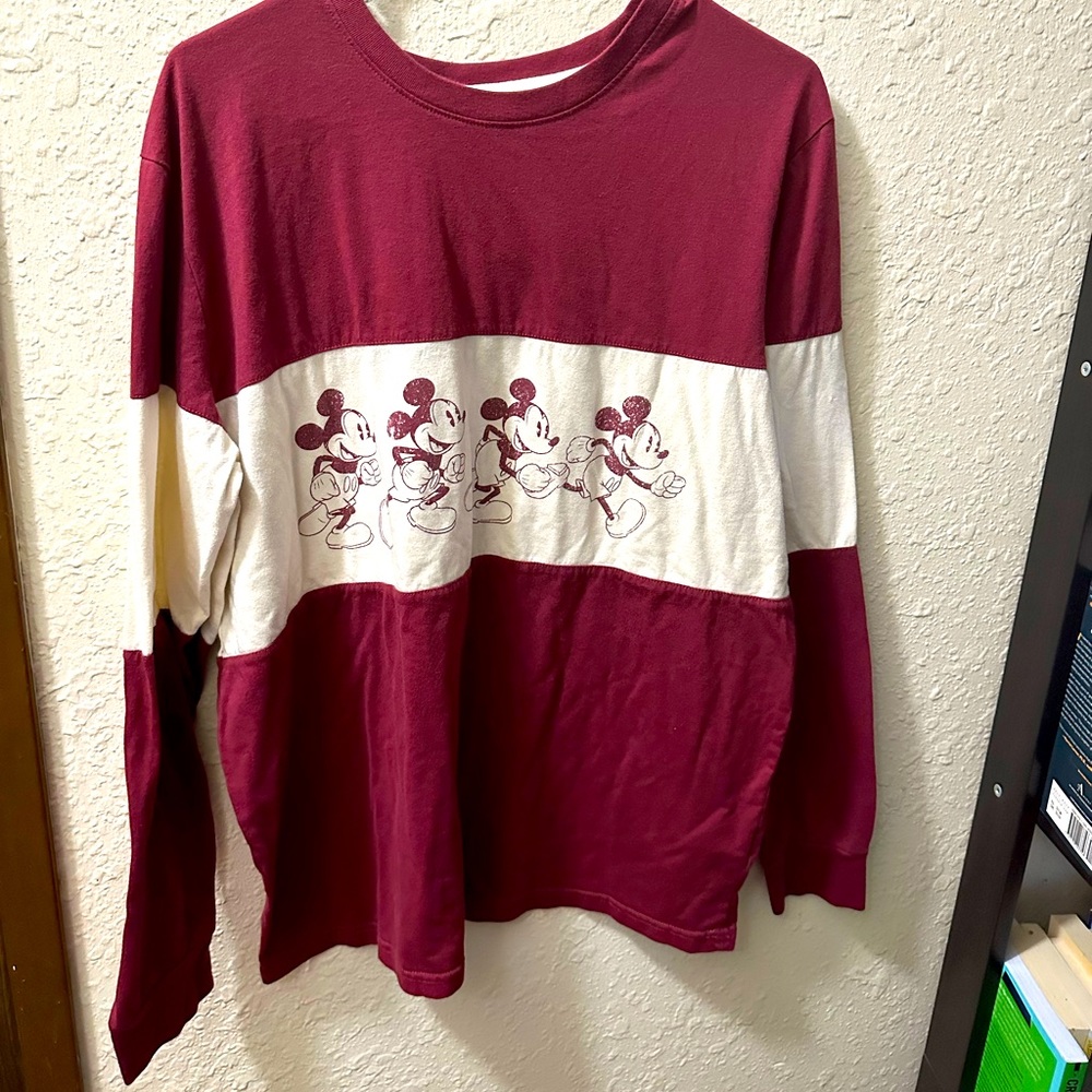 EUC Disney Parks long mickey mouse long sleeve shirt